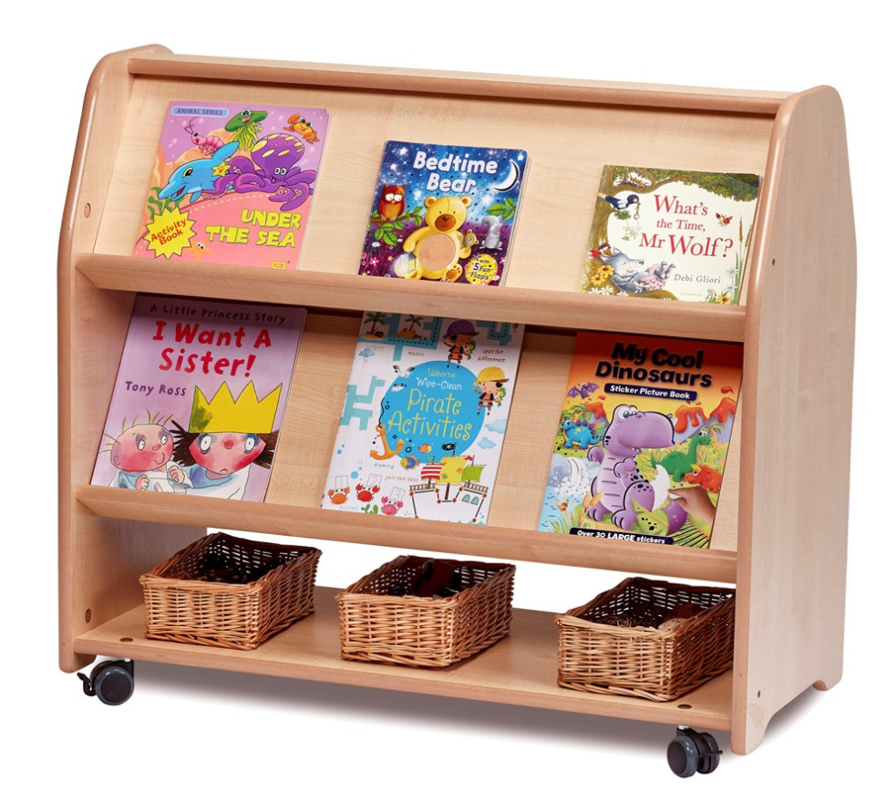 An image of Kidre Mobile Double-side Book Display - School Book Displays