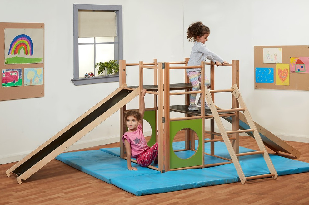 An image of Kidre Indoor Climbing Frame Bundle - Gym Equipment