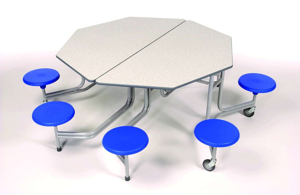 An image of Lopez Octagonal Graduate Table Unit - Folding School Dining Tables