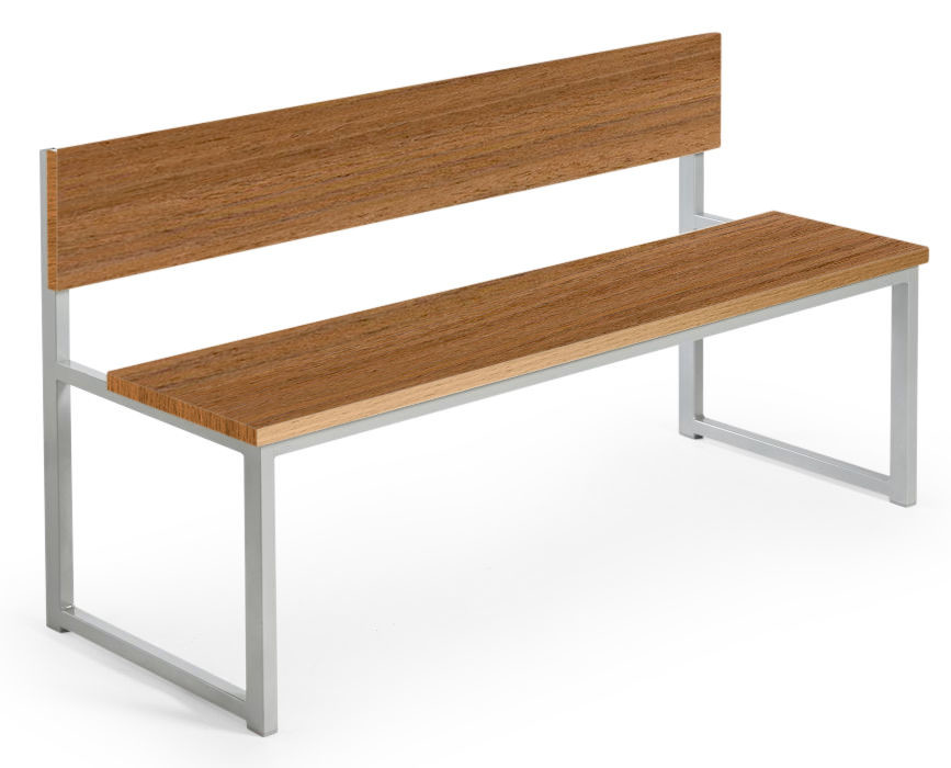 An image of Hermes Dining Height Benches with Backs - School Lunch Benches