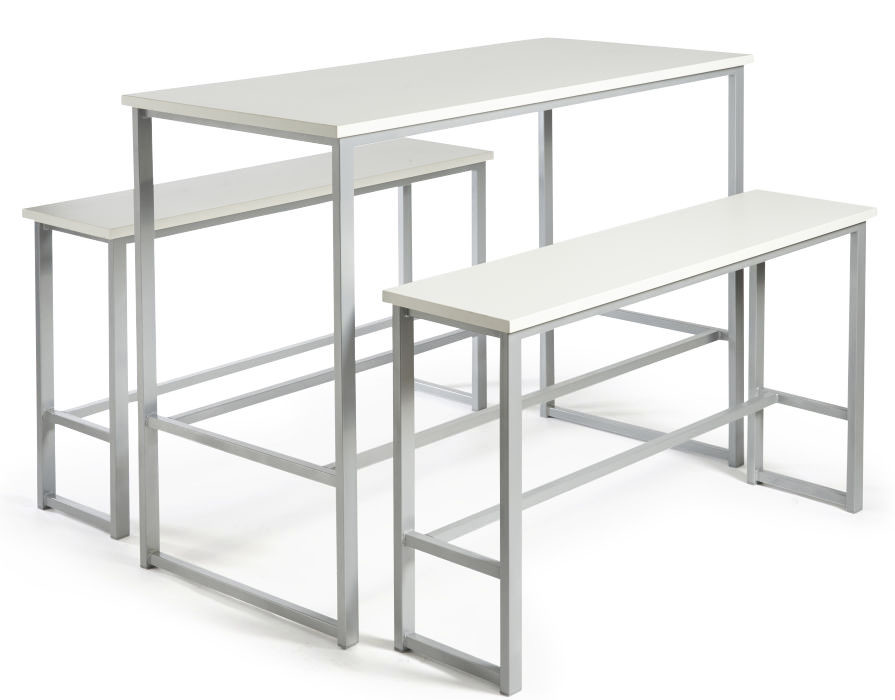 An image of Hermes Bar Height Bench Set - School Lunch Benches