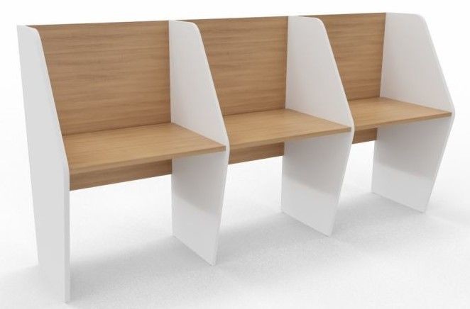 An image of Maximo Single Sided Three Person Desk