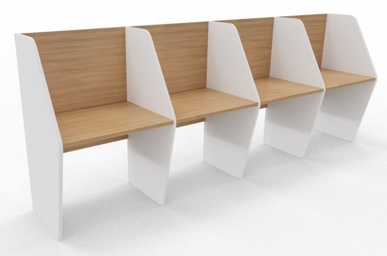 An image of Maximo Single Sided Four Person Desk