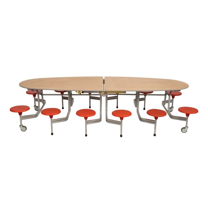 An image of Lopez Folding Communicator Table - Folding School Dining Tables