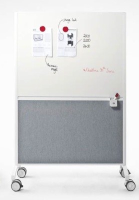 An image of Travis Mobile Freestanding Whiteboard Screens - Whiteboards