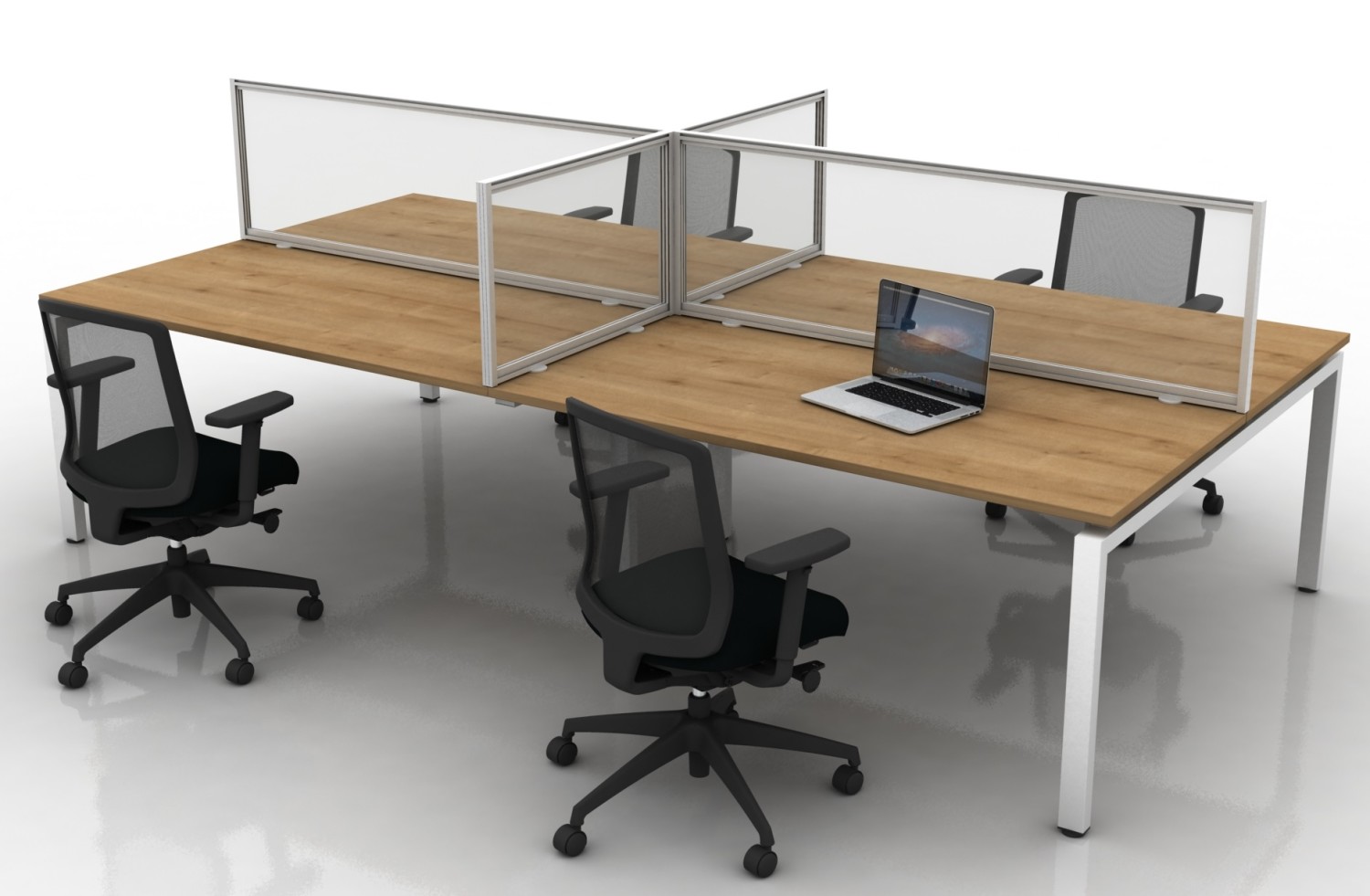 An image of Orion Protect Glazed Desk Screens - Screens and Room Dividers