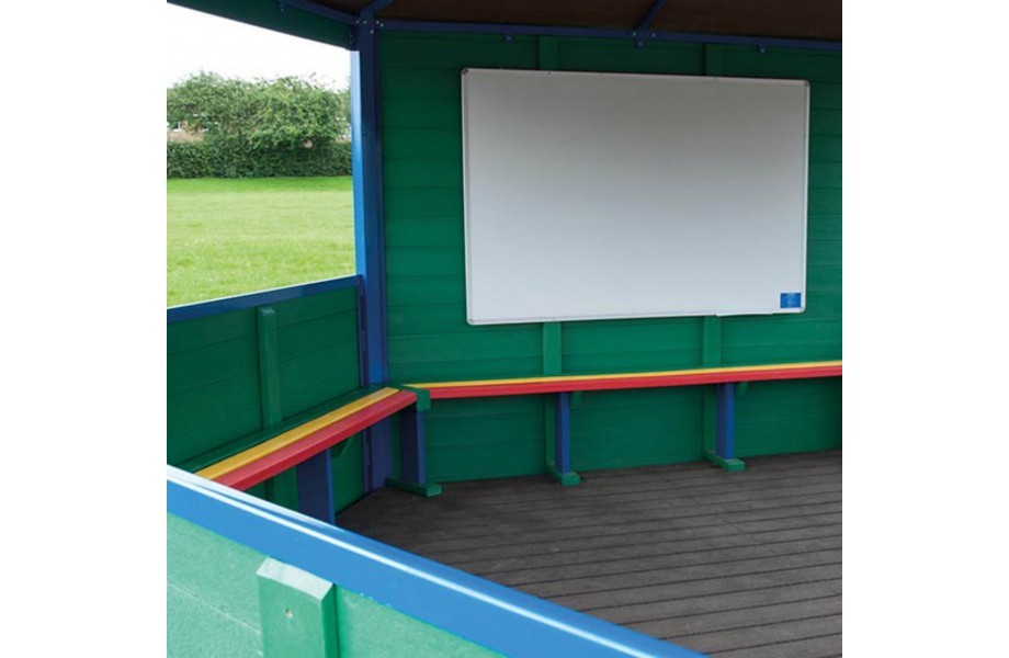 An image of Posit Recycled Plastic Easy Clean Classroom Whiteboard - Outdoor F...