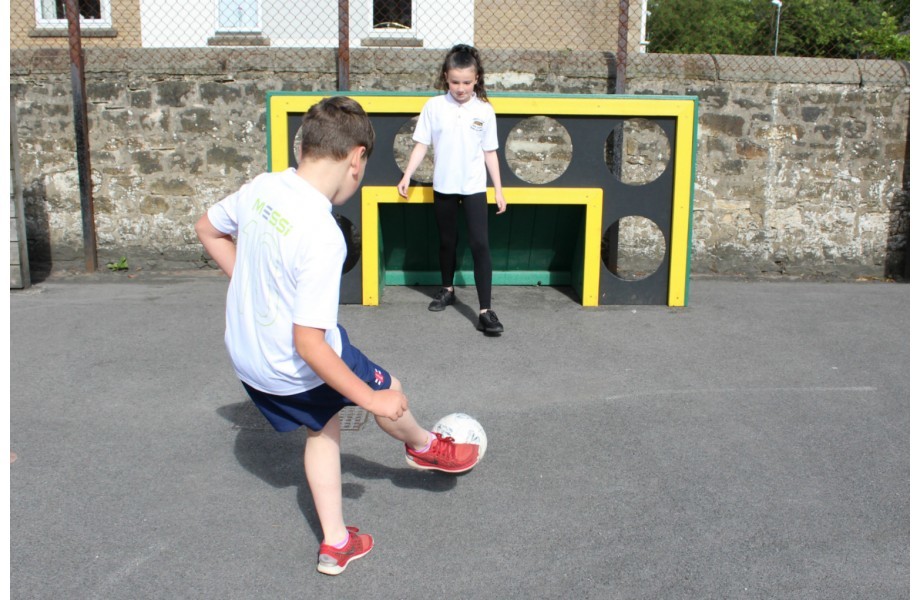 An image of Posit Recycled Plastic Easy Clean Goal Wall & Table Tennis Set...