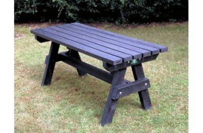 An image of Posit Recycled Plastic Easy Clean A-Table - Outdoor Furniture & Ac...