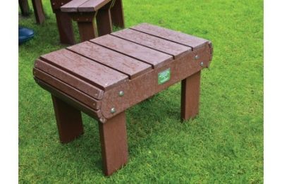 An image of Posit Recycled Plastic Easy Clean Adirondack Table - Outdoor Furni...