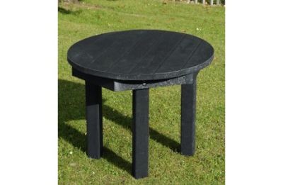 An image of Posit Recycled Plastic Easy Clean Circular Table - Outdoor Furnitu...