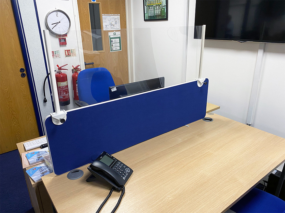 An image of Watch Desk Divider Shield - Screens and Room Dividers