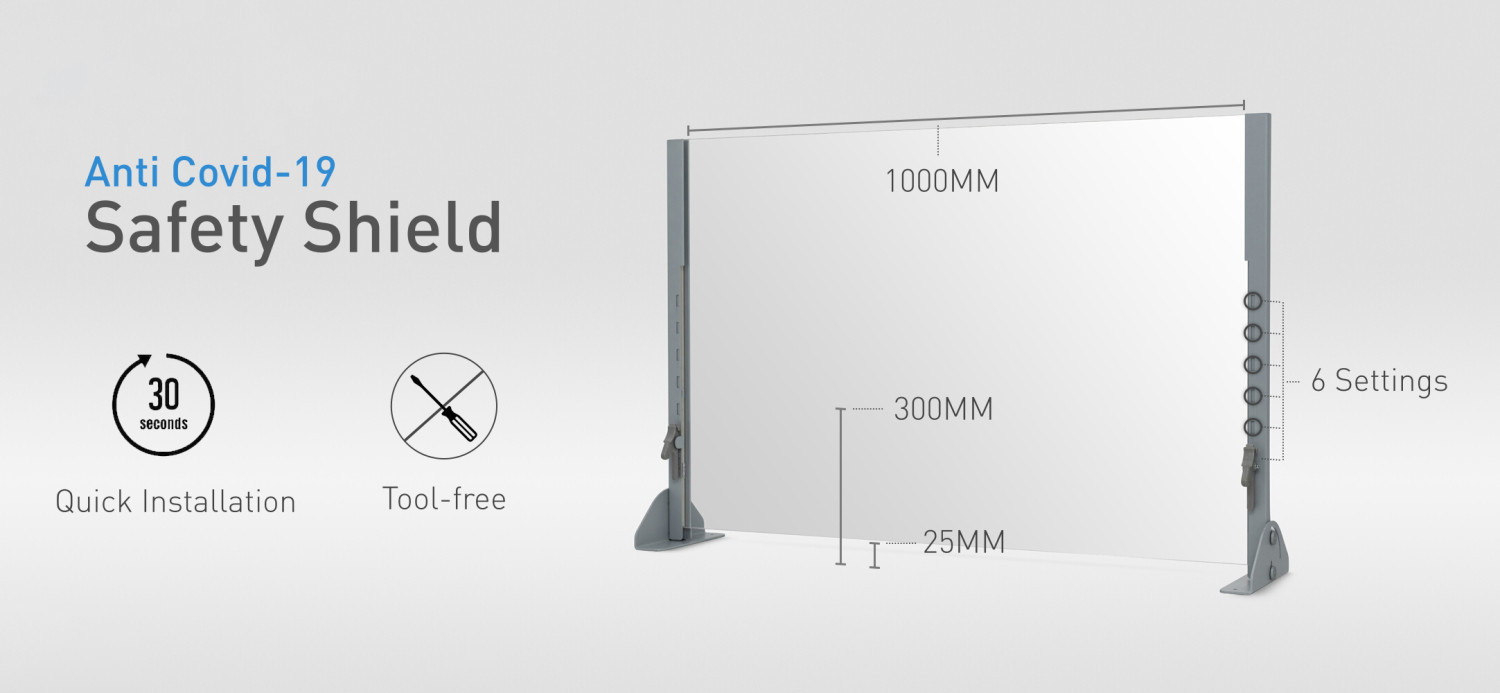 An image of Scudo Safety Shield Screen - Screens and Room Dividers