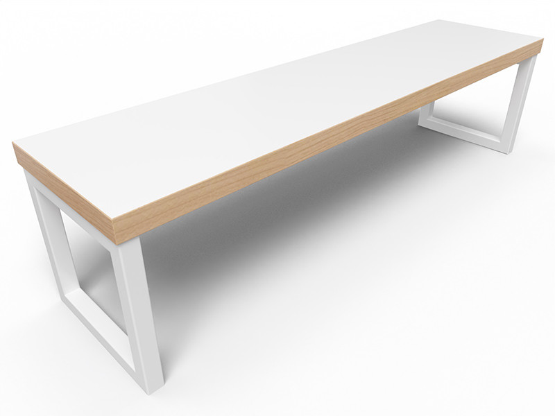 An image of Axis Loop Frame Dining Height Bench - School Dining Tables