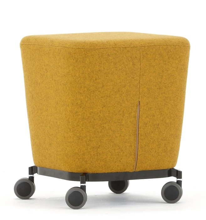 An image of Swish Mobile Stool - Shaped Low Stools