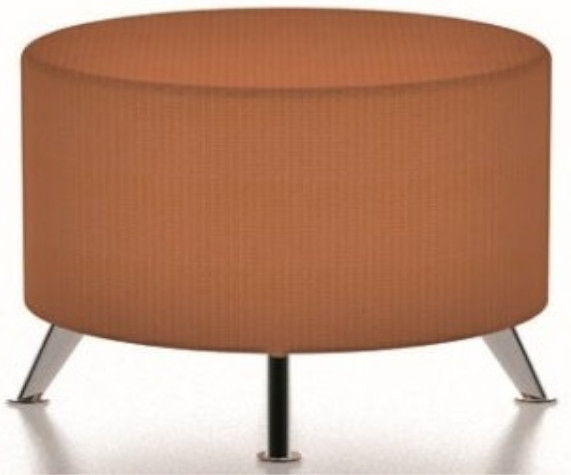 An image of Bondo Circular Stool with Chrome Legs - Shaped Low Stools