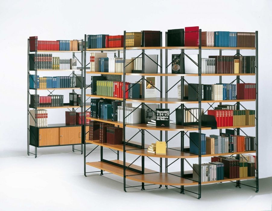 An image of Libro Library Shelving - One support and five shelves - 1000mm Wid...