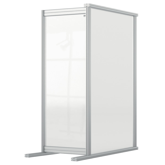 An image of Zora Modular Acrylic Desk Divider Screen Extension - Screens and R...