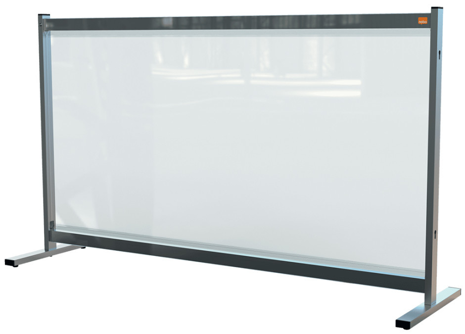 An image of Zora Deluxe PVC Freestanding Desk Divider Screen - Screens and Roo...