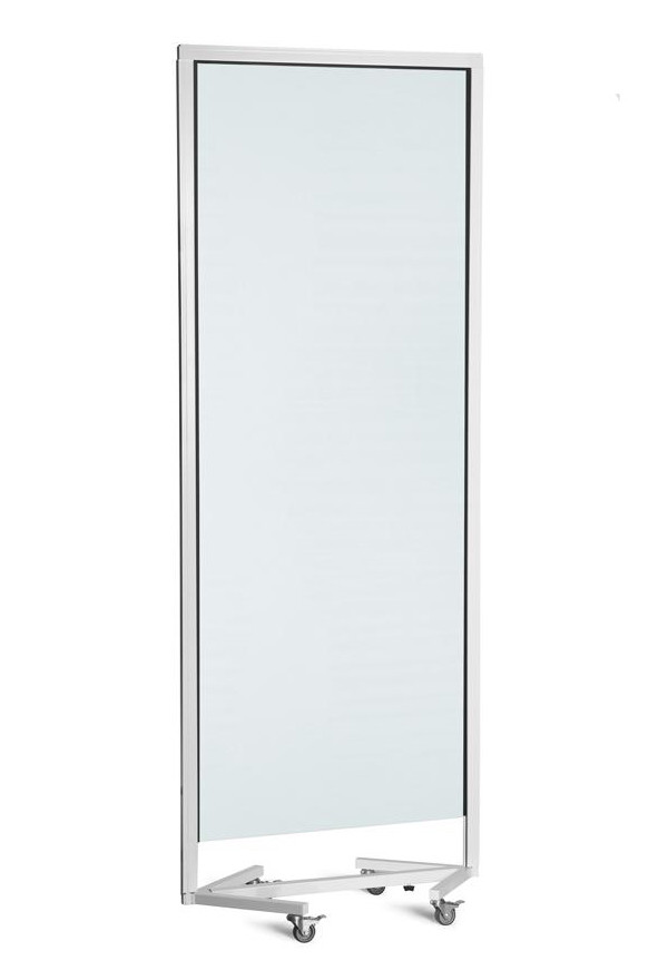 An image of DL Freestanding Clear PVC Screen with Castors - Screens and Room D...