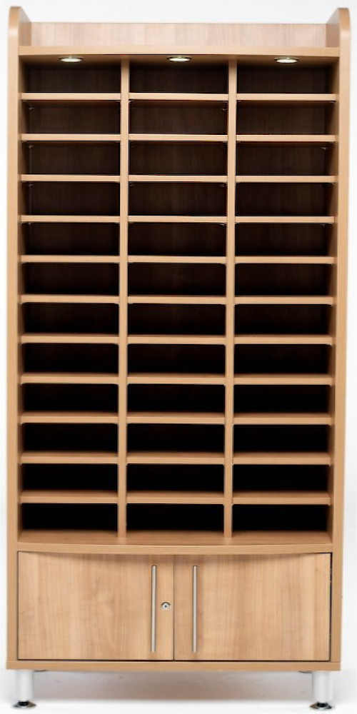 An image of Avaster Tall Wooden Pigeon Hole Unit - Pigeon Hole Storage