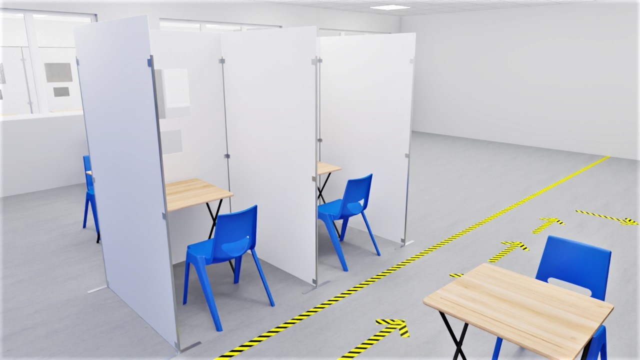 An image of Sam Testing & Vaccination Booths - Screens and Room Dividers