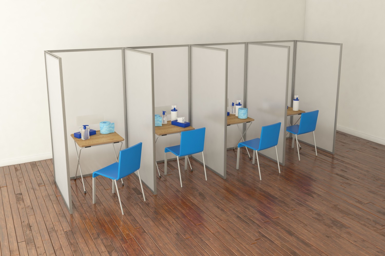 An image of Covid Testing Booths - Screens and Room Dividers