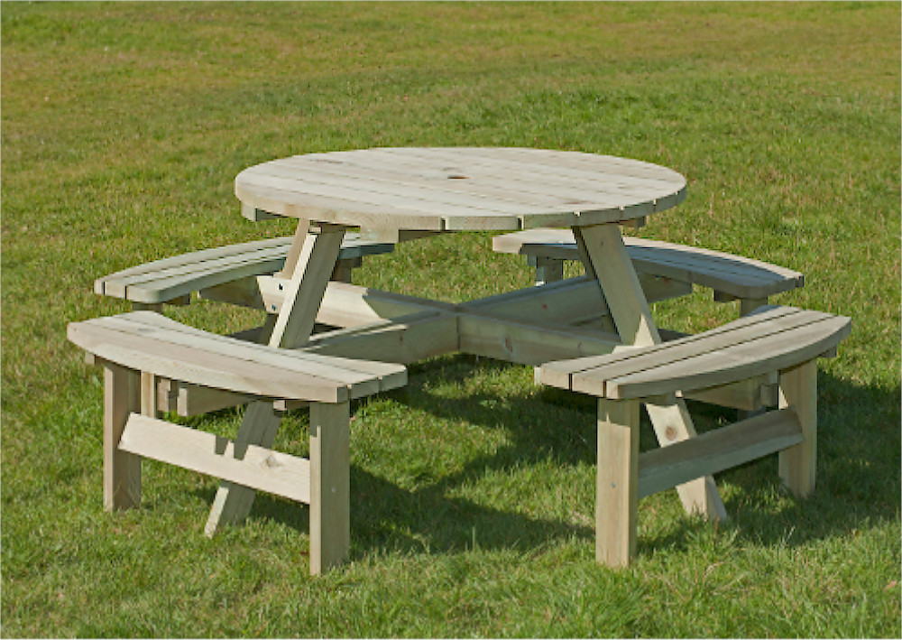 An image of Stanwise 8 Seater Picnic Table