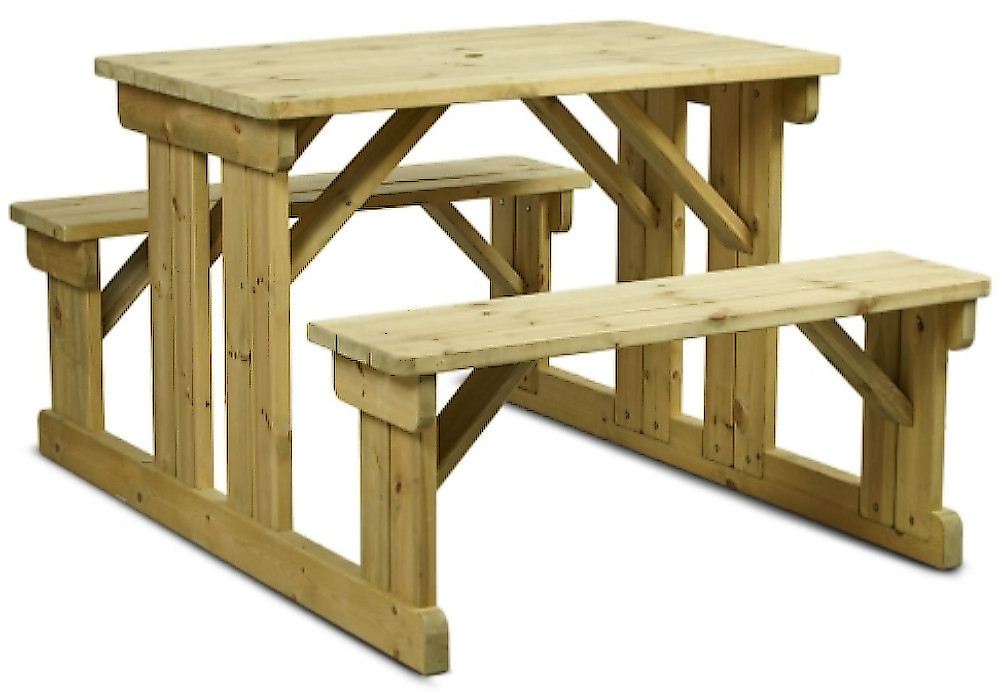 An image of Riselly Easy-Access 6/8 Seater Picnic Table