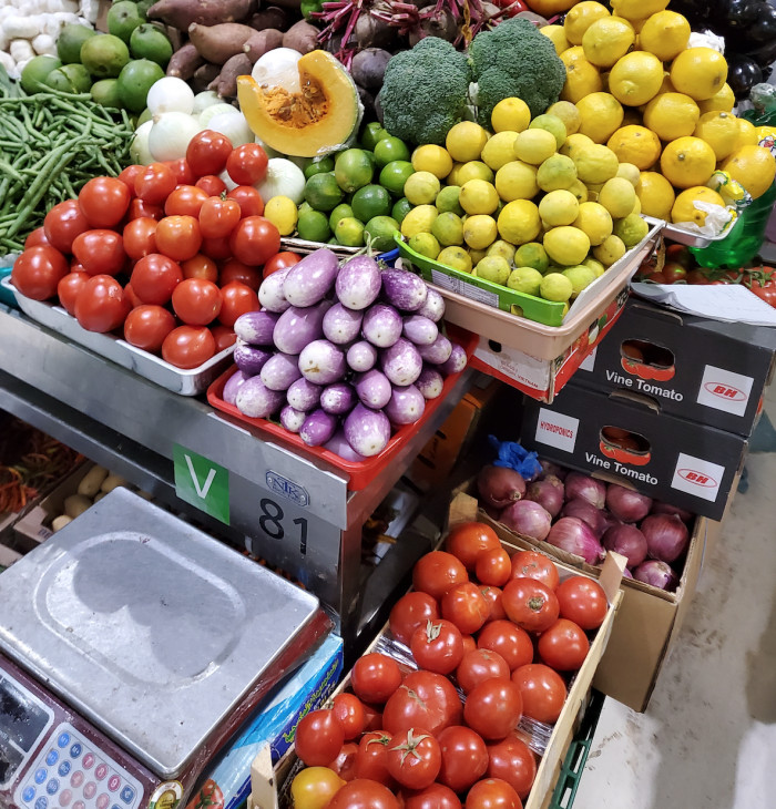 AE Waterfront Market Dubai tomatoes and veg