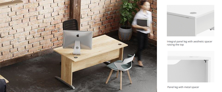Oslo cantilver desk Footer Image Office Reality
