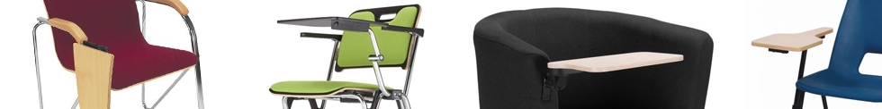 Conference Chairs with Writing Tablets for sale