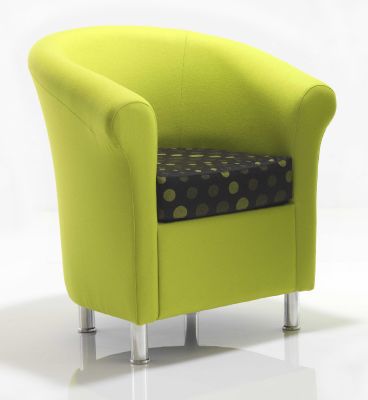 Contemporary Tub Chairs For Receptions Lester Office Reality Hover To Zoom Tub501 Green Pair