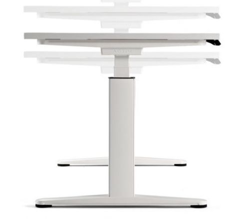 Ergo X Height Adjustable Boardroom Table Mechanical Elevation