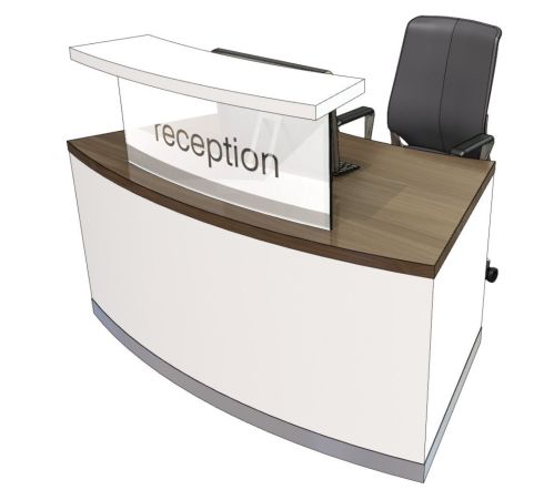 Compact Curved Reception Desk Evo Class Office Reality