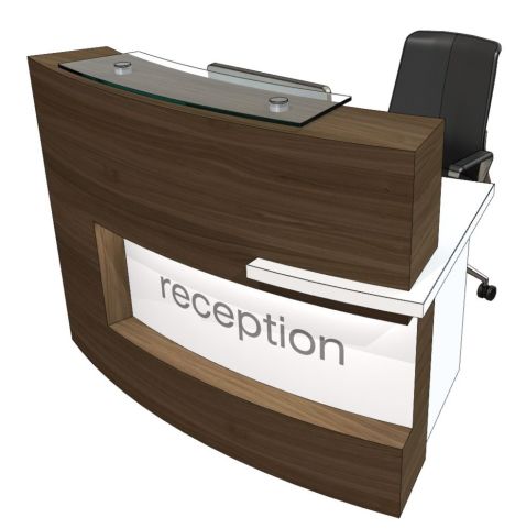 Compact Curved Reception Desk Evo Xpression Office Reality Evo Xpression Curved Compact Reception Desk
