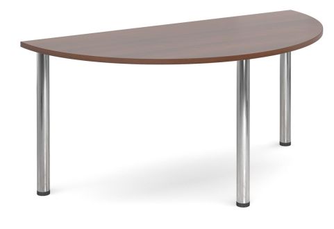 Gm Deluxe Half Moon Table Office Reality Gm Deluxe Half Moon Tables In Walnut