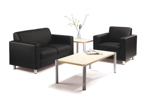 Bristol Black Leather Sofas