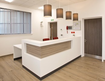 White Corian Reception Desk 4 Office Reality