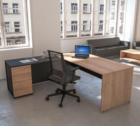 Executive Rectangular Desks and Left Hand Return - Avalon Prime ...