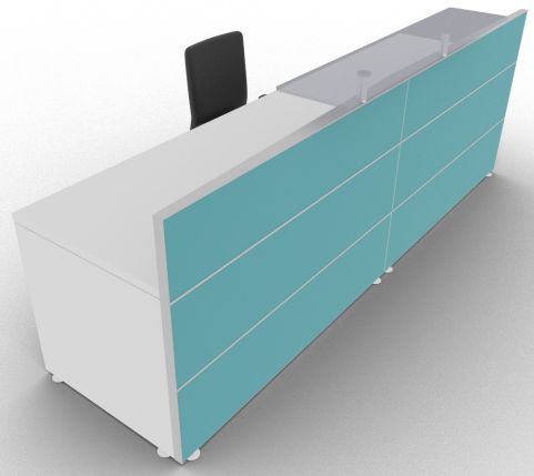 Reception Desk 4 Lacquered Xtrea Office Reality