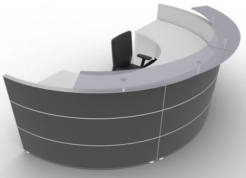 Reception Desk 5 Lacquered Xtrea Office Reality