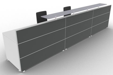 Reception Desk 9 Lacquered Xtrea Office Reality