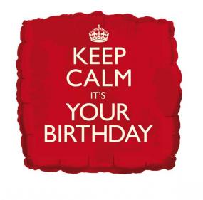 Birthday Foil Balloon - Keep Calm It's Your Birthday