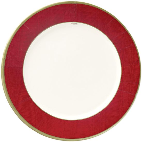 Red Party Dinner Plates by Caspari