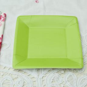 Square Green Party Side Plates by Caspari