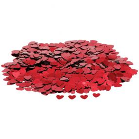 Red Hearts Table Confetti