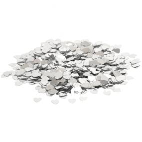 Silver Hearts Table Confetti