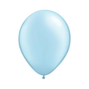 Pearl Pale Blue Latex Balloons x 6