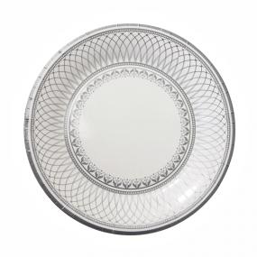 Silver Paper Dinner Plates - Party Porcelain